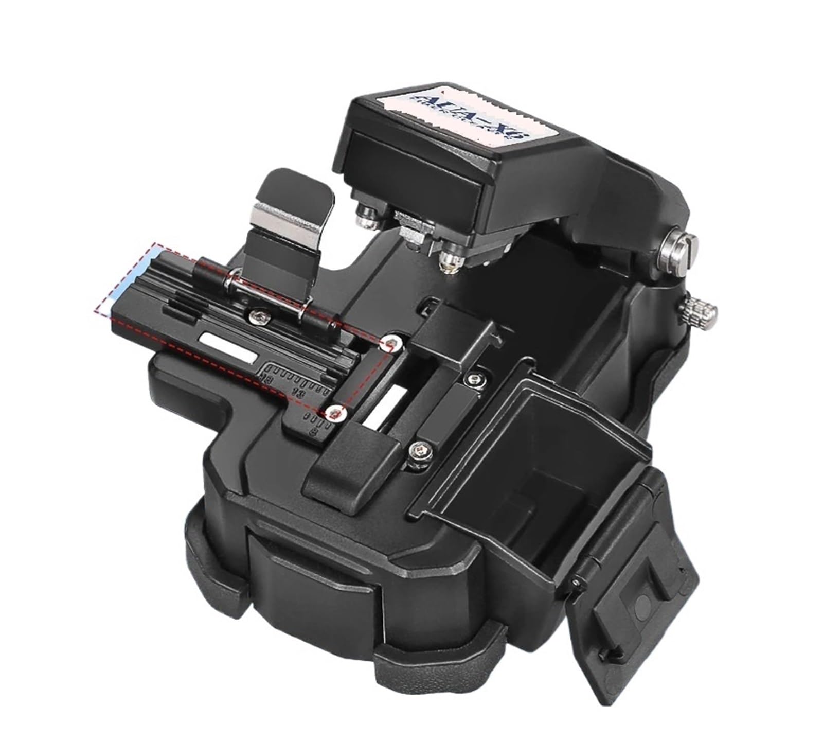 Optical Fiber Cleaver, AUA-X6 High Precision Fiber Cleaver Optical Cable Cutter Tools FTTH Cutting Knife With Waste Box(AUA-X6)