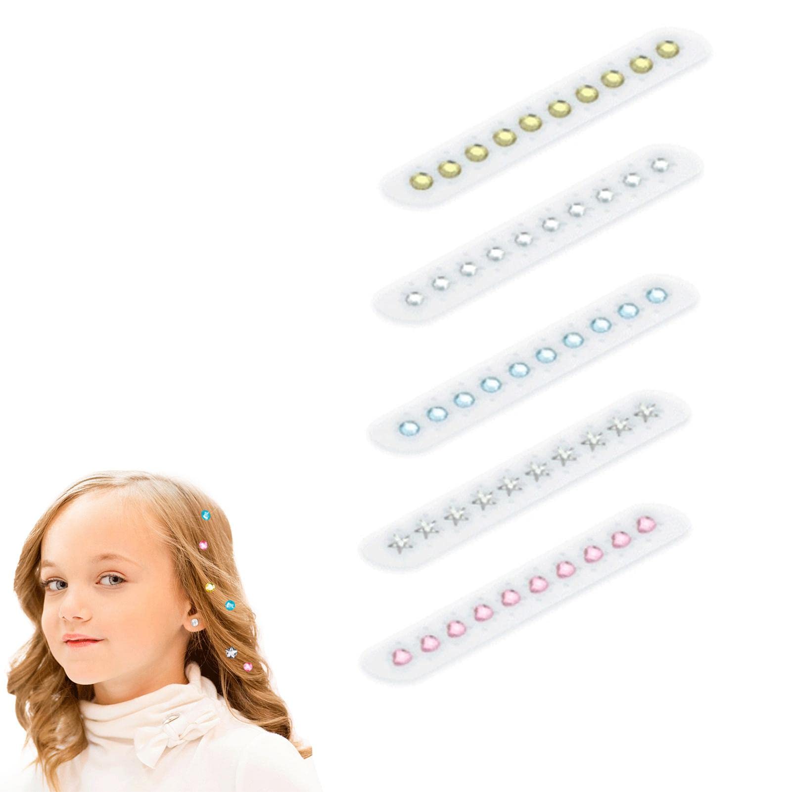 Accessoire Coiffure Brillant Tampon à Strass BAARA - Machine à Cheveux Avec  195 Pierres Pour Filles 3-13 Ans Accessoire Coiffure Strass, image size:1601x1601