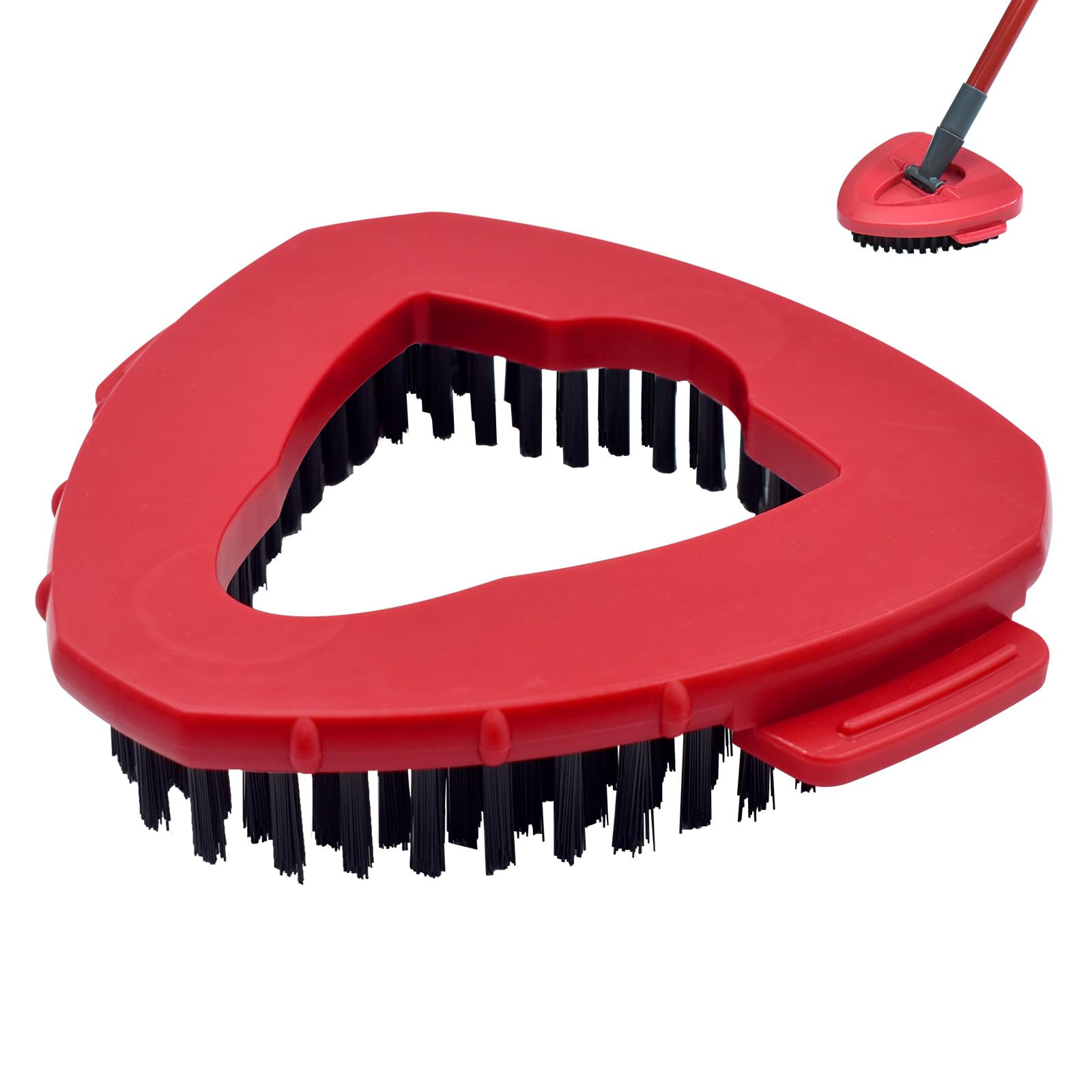 GFRED Spin Mop Replacement Head Base Scrub Brush Head for Floor Cleaning Compatible With Vileda Spin Mop EasyWring 1 Tank System Stiff Bristle Cleaning Brush