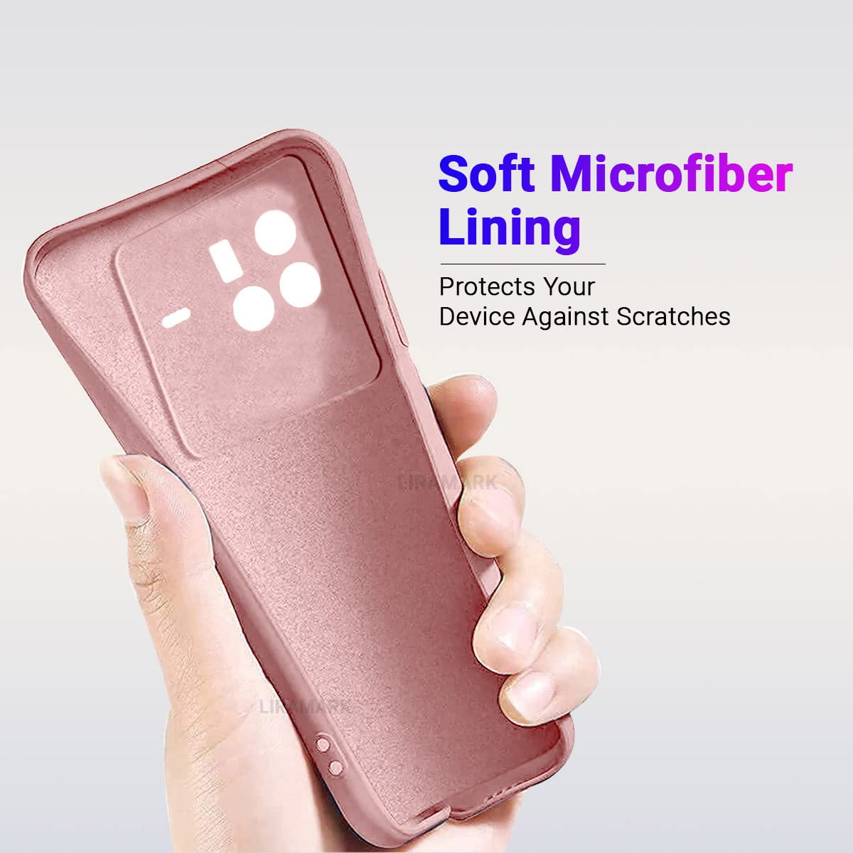 Vivo X80 Silicone Case - Pink by LIRAMARK -4