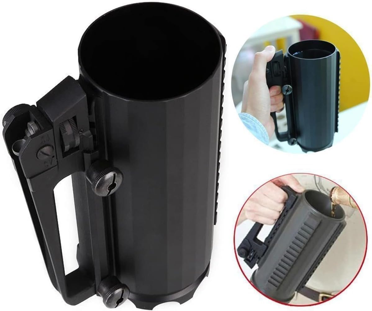 Queeningetアルミミリタリービールマグ多機能取り外し可能な漏れ防止構造軽量耐食性人間工学に基づいたグリップ洗浄しやすい断熱機