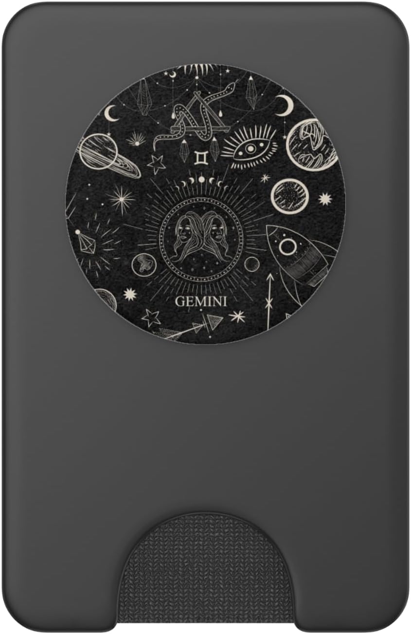 Galaxy Zodiac Sign Astrological Celestial Aesthetic Gemini PopSockets PopWallet for MagSafe