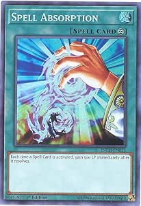 Amazon.com: Yu-Gi-Oh! - Spell Absorption - INCH-EN053 - Super Rare ...