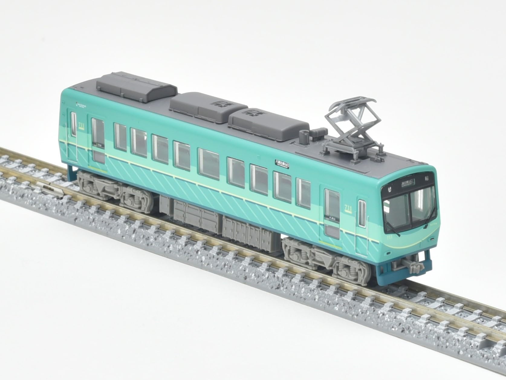 Rifornimenti verdi del diorama di rinnovo 711 di serie del treno di Eizan della raccolta ferroviaria della raccolta ferroviaria 700