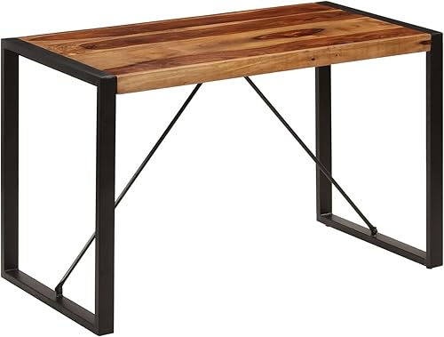 Miniatura 9 de Mesa de comedor Mesa de comedor de madera Redonda Mesa de comedor de madera para Comedor 47.2"x23.6"x29.9" Madera maciza de Sheesham