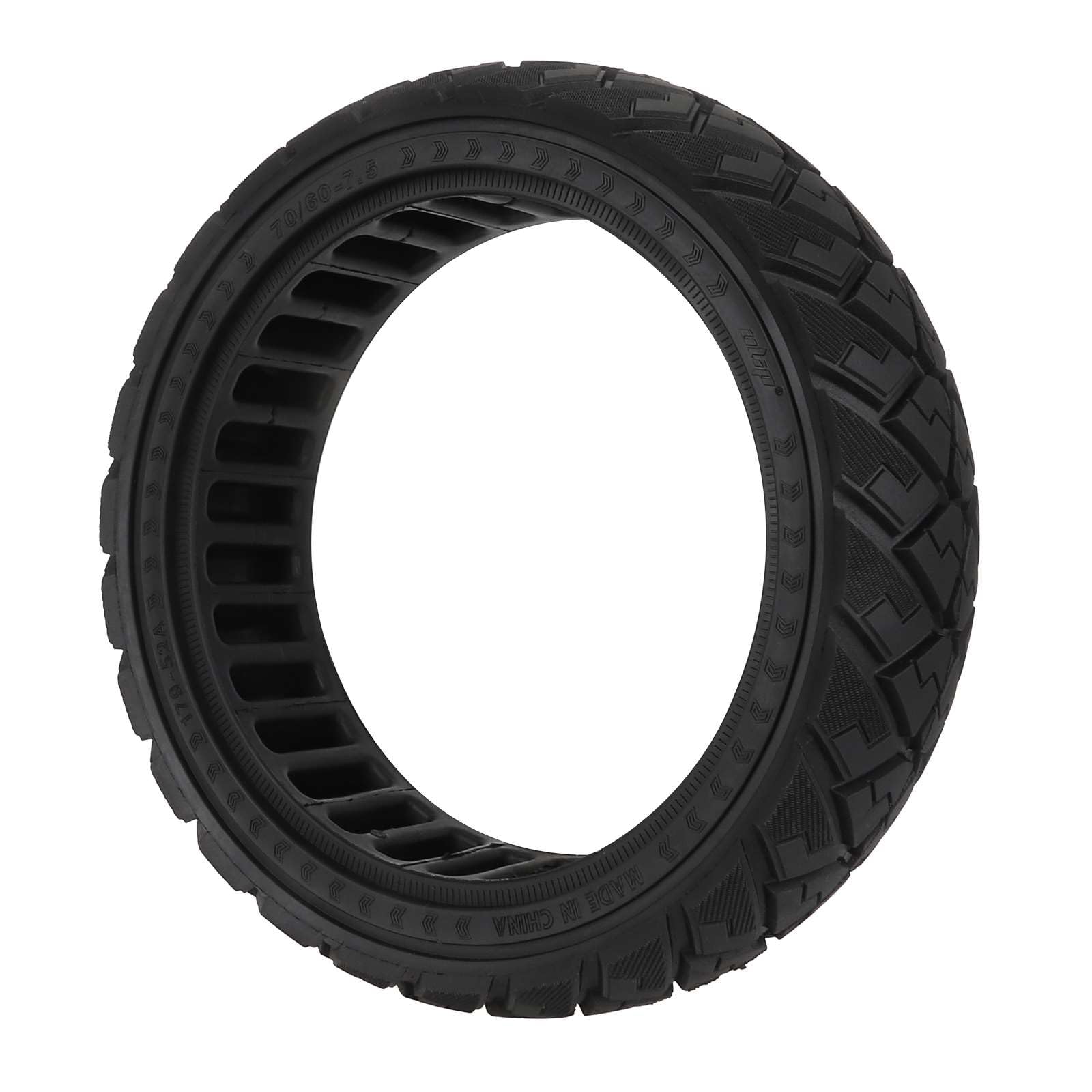 70/60-7.5 Off-Road Solid Tire 10 inch for Ninebot ZT3 Kukirin G3 Pro Sport Electric Scooters,Tubeless Rubber Tires Front or Rear E-Scooter Tire Replacement(4 Color) (LL-70607.5solid-Black, 2pcs)