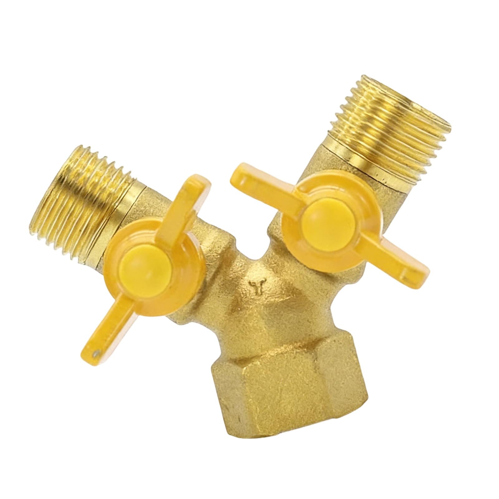 Laikoutd Double Outer Wire 2 Way Hose Tube Connector Spillter Control Adapter Pipe Piece Pipe Fittings Easy Installation Heater
