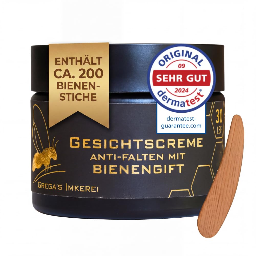 Gregas Bienengift Anti-Aging Gesichtscreme Hyaluron Manuka LSF 30 1x 50ml