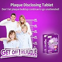 Vista 6 de Tabletas reveladoras de placa dental para niños y adultos – Mostrar placa cambiando de color – Ayuda a enseñar hábitos de cepillado para dientes