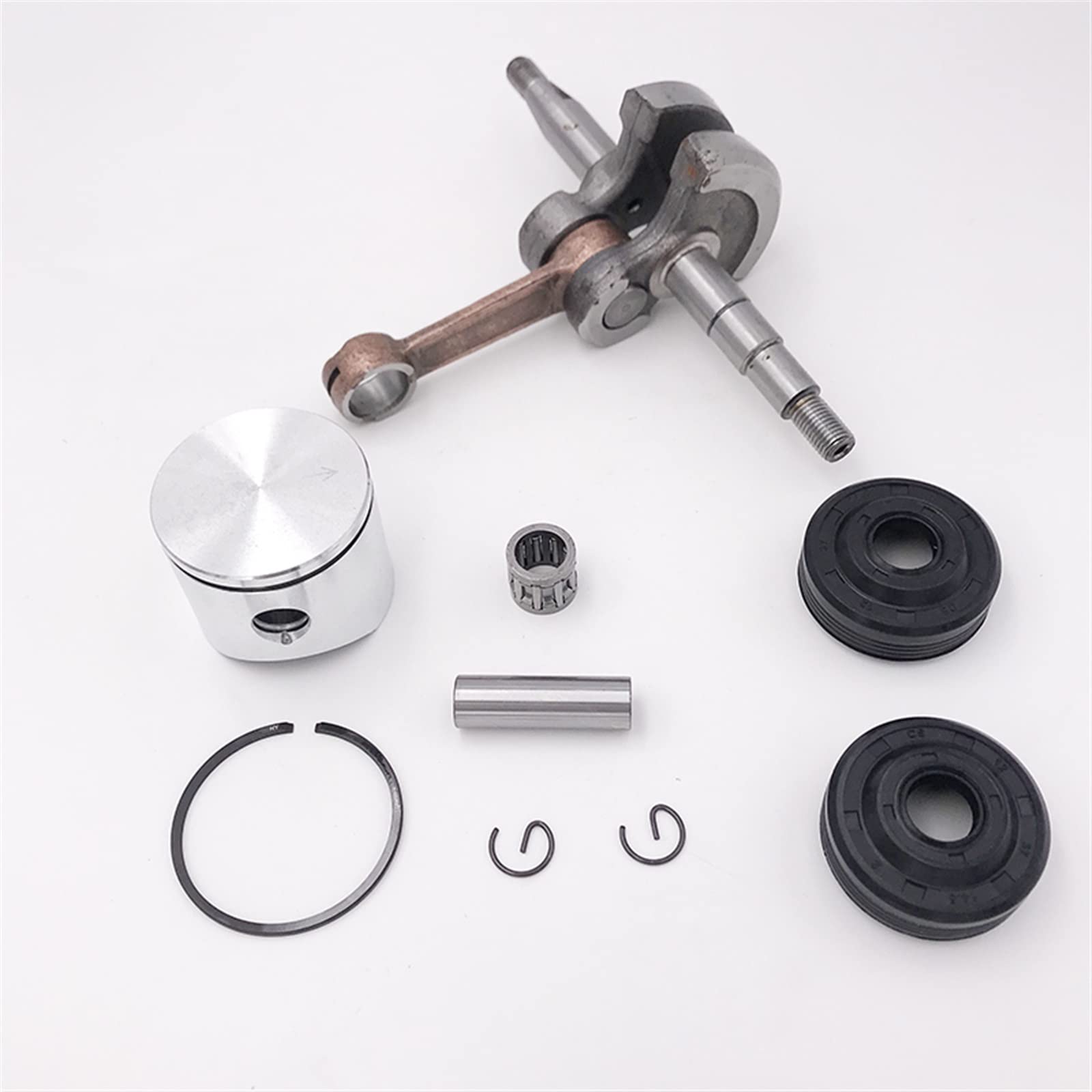 IWBR 38mm tłok wału korbowego łożysko korbowe zestaw uszczelek olejowych pasuje do HUSQVARNA 136 137 141 142 piła łańcuchowa części silnika piły łańcuchowej 530029794 (Size : Hus137 38mm)