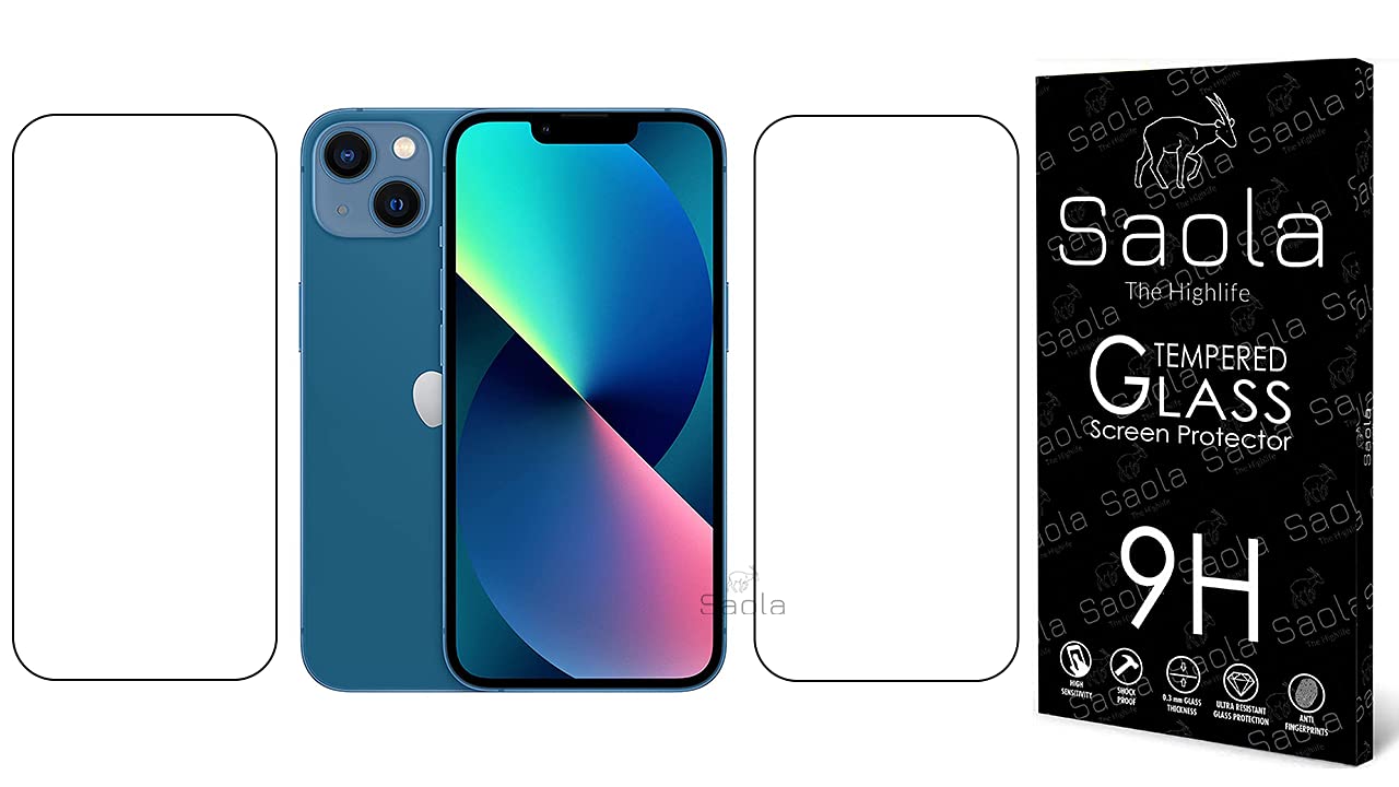 Saola 9H Clear Tempered Glass For Apple Iphone 13 (Pack Of 2) with Free Installation Kit. Full screen Coverage - 6.1 inch (B0BFZP4DYC) Amazon Price History, Amazon Price Tracker