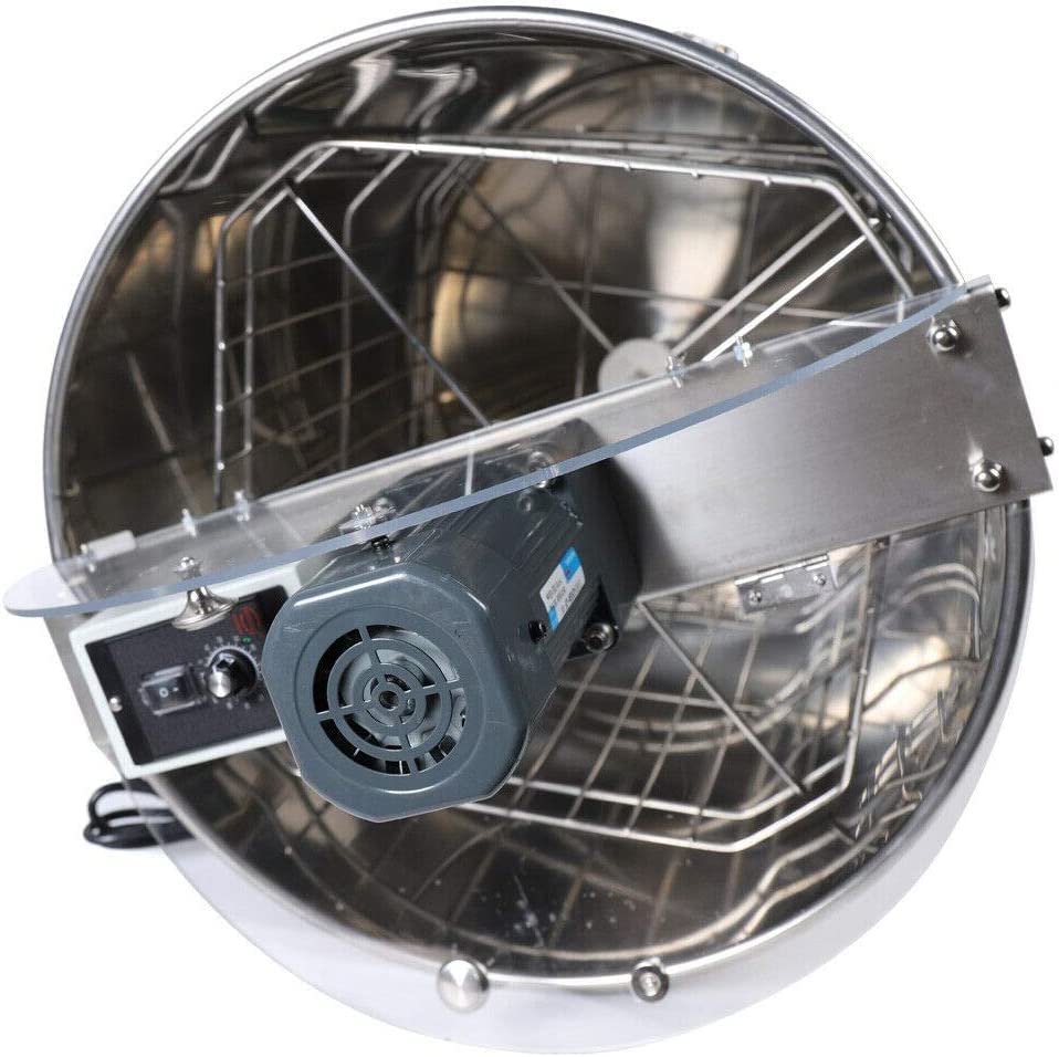 Elektrischer Honigschleuder 120W - 4 Rahmen Bienenschleuder aus Edelstahl Elektrisch Honig-Extraktor mit Abdeckung und… – Bild 4