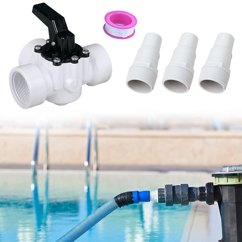 Vanne de dérivation 3 voies 1 5" pour piscine et irrigation avec construction