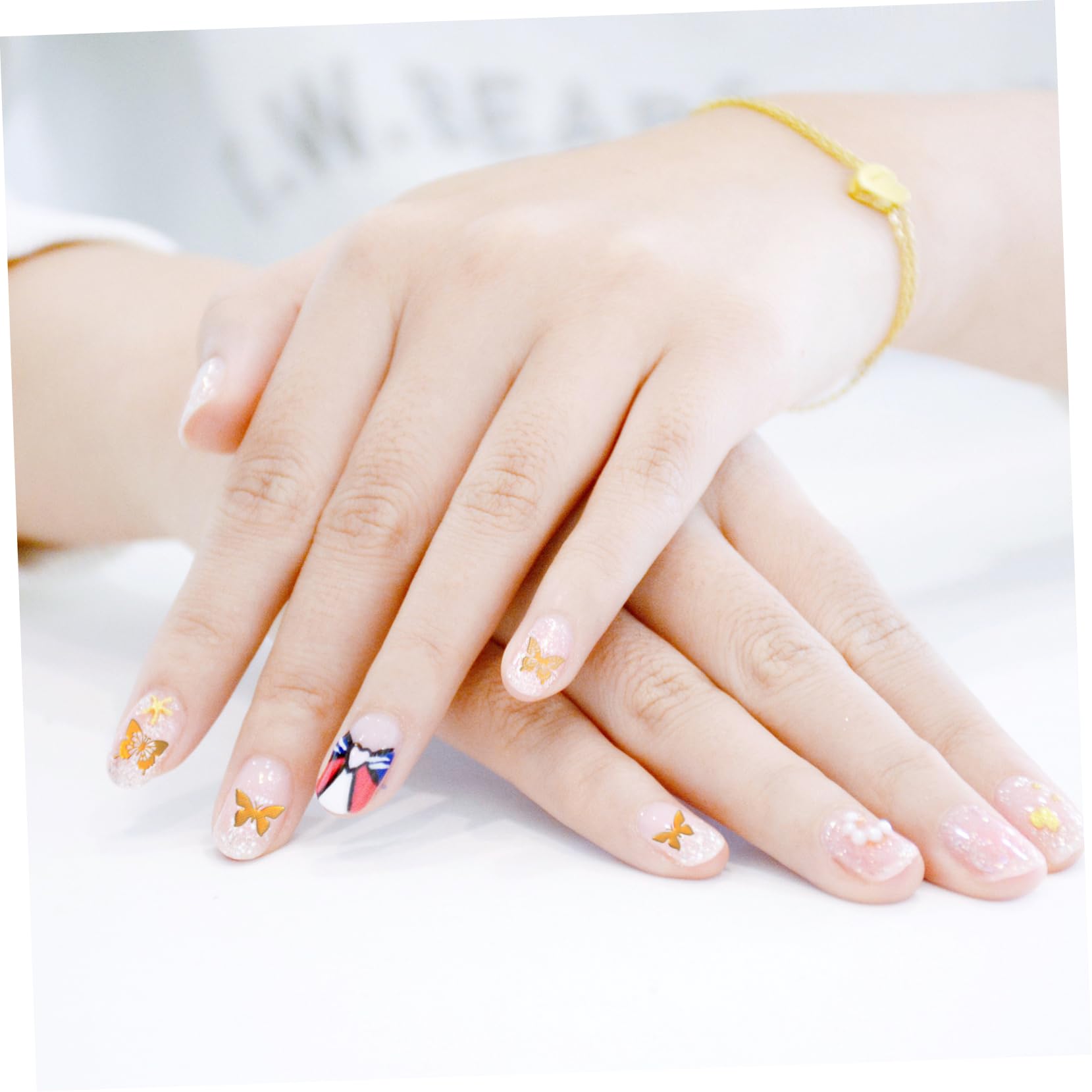 3 Set Adesivi Per Unghie Decorazioni Nail Art Adesivi Manicure Per Unghie Chic E Uniche 8 Fogli*3