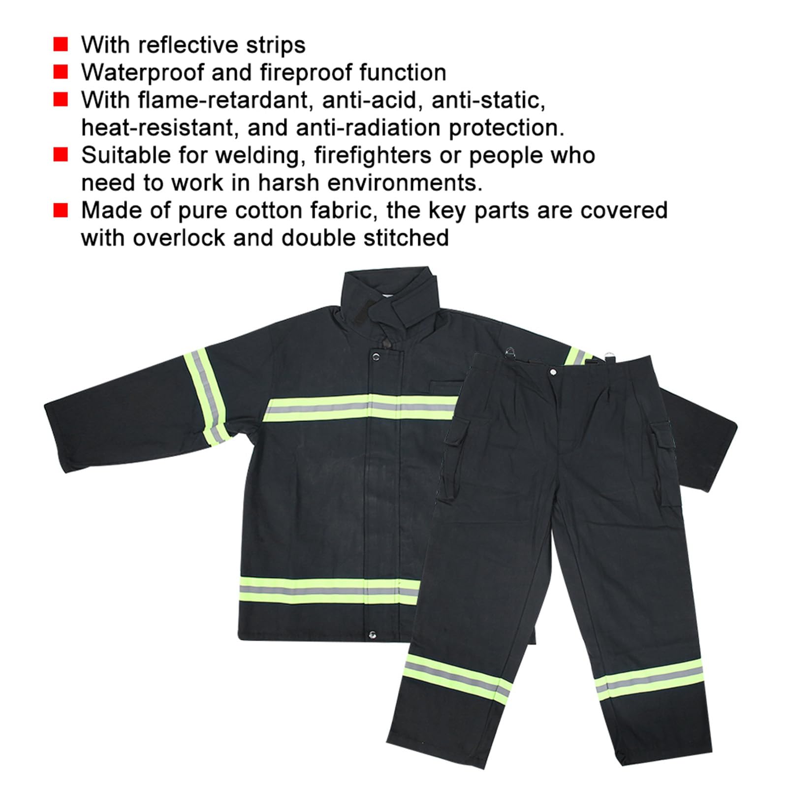 Abbigliamento Ignifugo Ignifugo Ignifugo Ignifugo Cappotto Protettivo Riflettente Pantaloni Equipaggiamento Protettivo Personale(XXL-Blu scuro)
