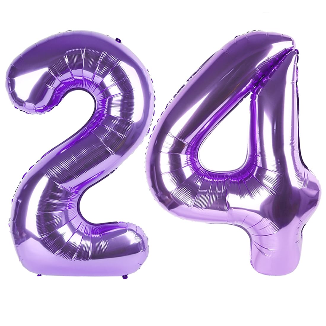 Number Balloons Purple 24 Balloon 40 inch for 24 42 Birthday Decoration