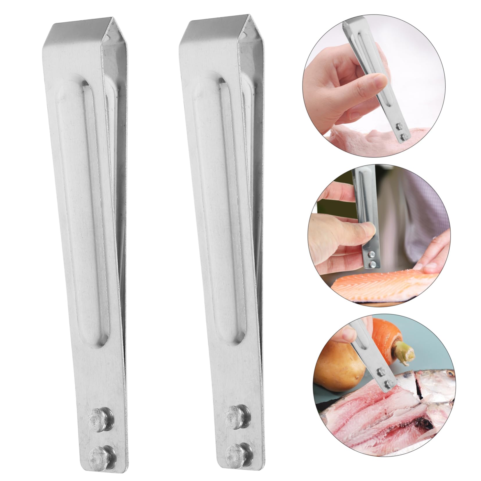 Cabilock 3Pcs Stainless Steel Garlic Skin Remover Peeler Tool Reusable Garlic Peeler for Effortless Garlic Peeling Essential Kitchen Tool for Home Chefs