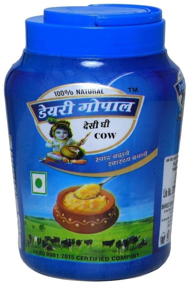 Image of DAIRY GOPAL Cow Desi Ghee Traditional Rich Flavor Pure and Healthy Desi Pure Natural Immunity Booster & Other Benifits Taste of India 1 Ltr