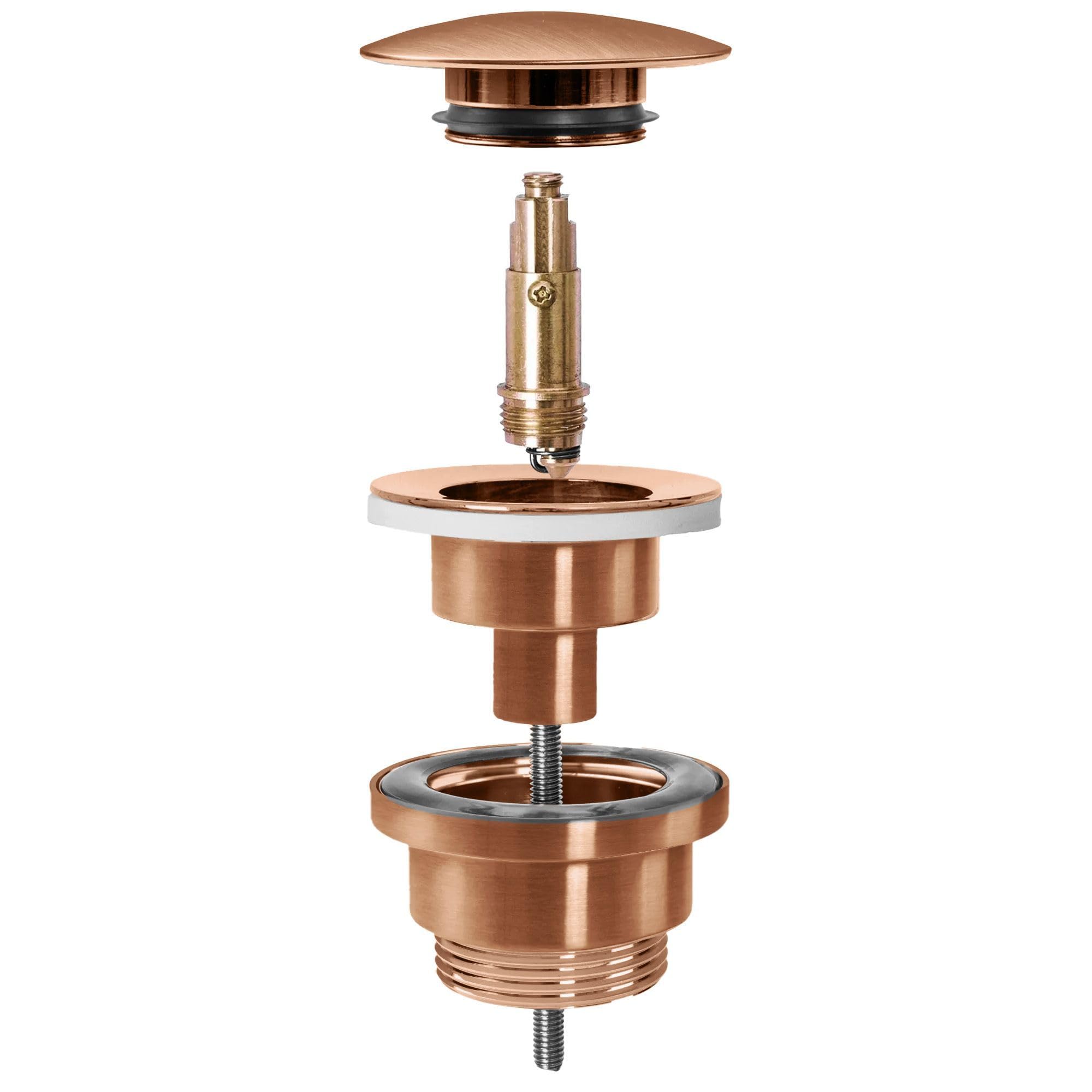 REA TAPÓN DE Lavabo KLIK-KLAK Corcho Hecho DE Material Duradero (Cobre Cepillado)