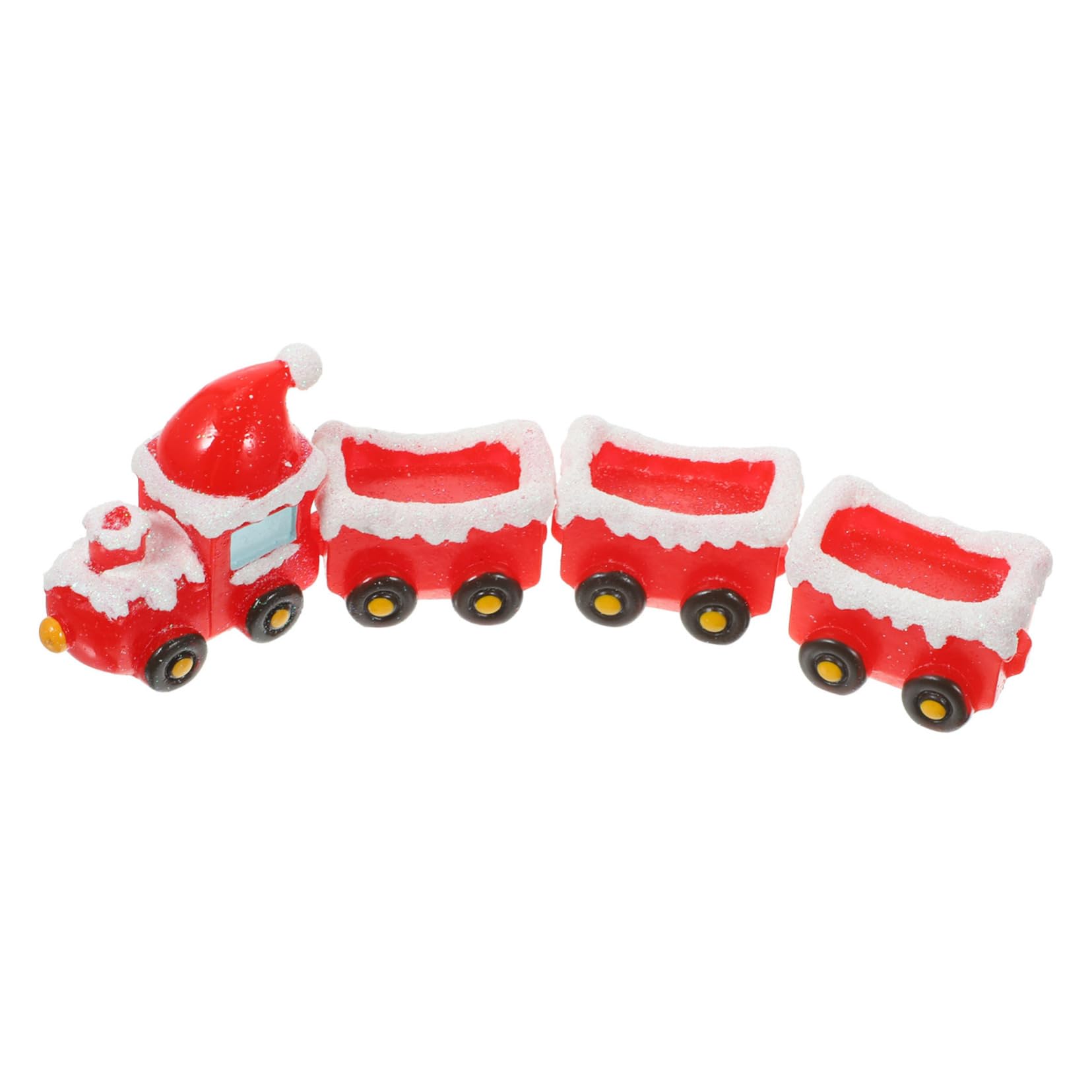 ULTECHNOVO 5 Juegos Adornos De Tren De Navidad Decoración Navideña Decoraciones Navideñas Mini Pueblo Navideño Natividad Decoraciones De Navidad Adornos De Navidad Mini Figura Resina