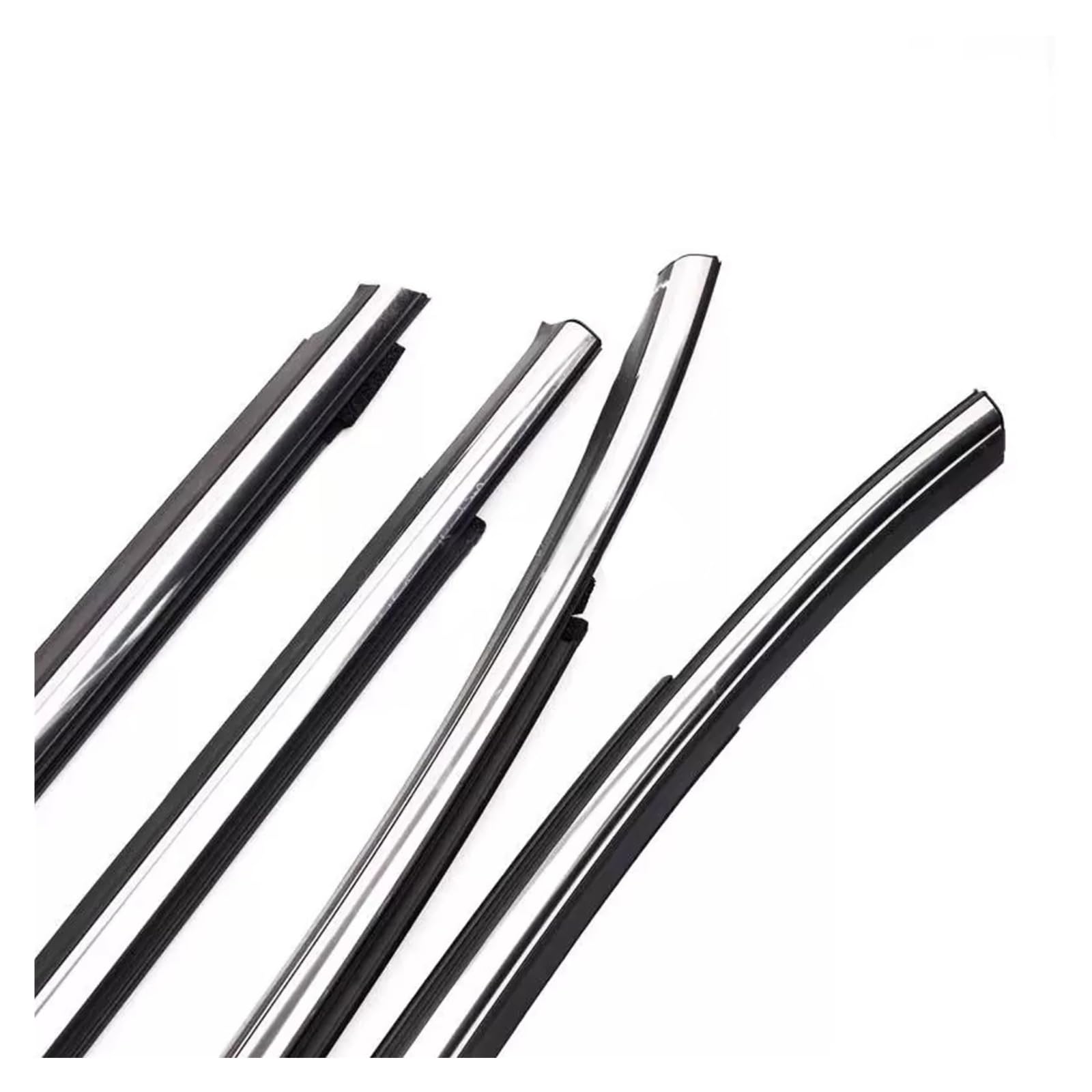 Iukmrt Chrome For Hyundai For Tuscon For Ix35 2010-2015 Hatchback Pressure Sealing Strip 4 X Car Outer Door Windows Rubber Weatherstrip Car Door Seal Protector(Chrome)