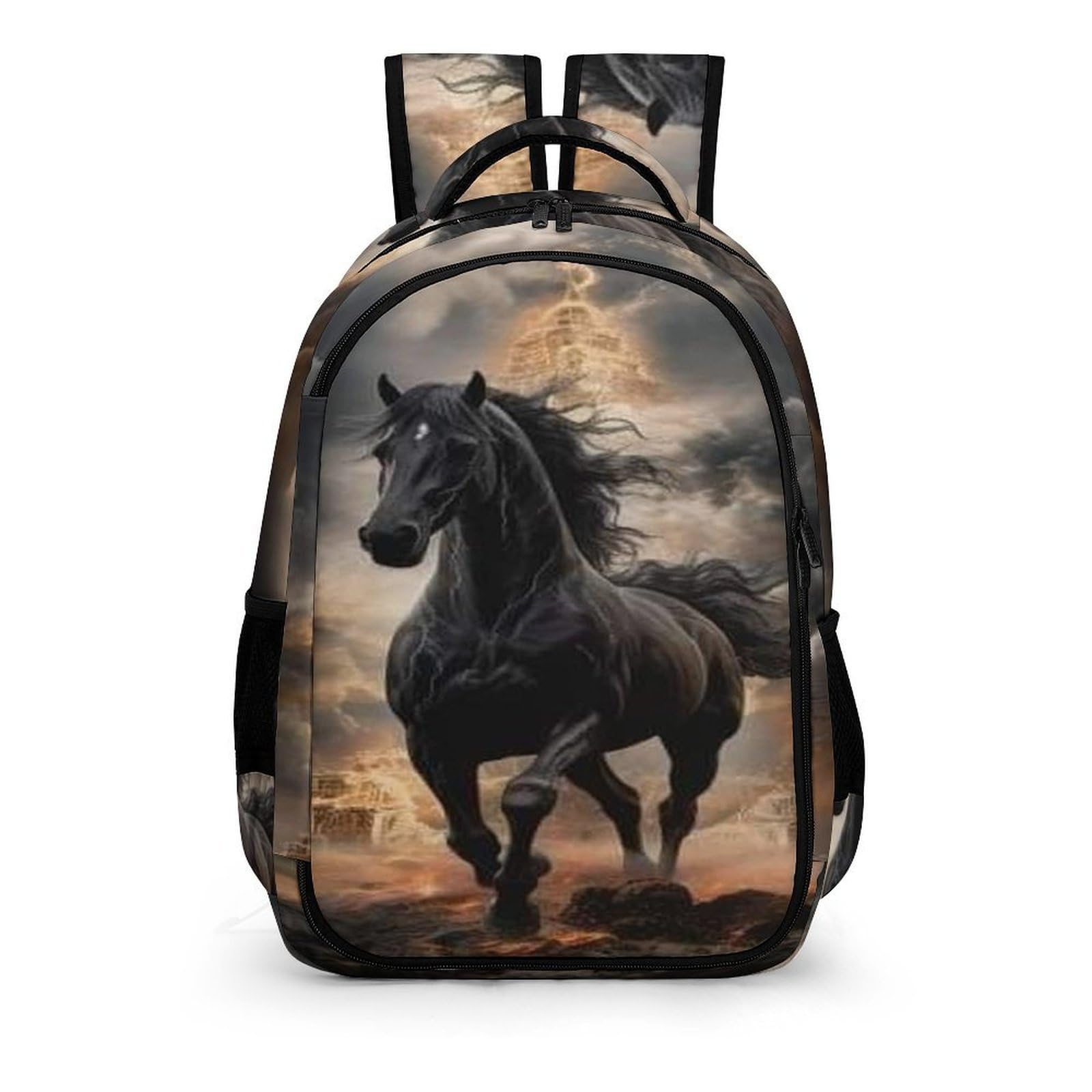 Pferd Kinderrucksäcke Pferd Schulrucksack Für Kinder Reiserucksäcke Büchertaschen Jungen Mädchen Schultasche One Size