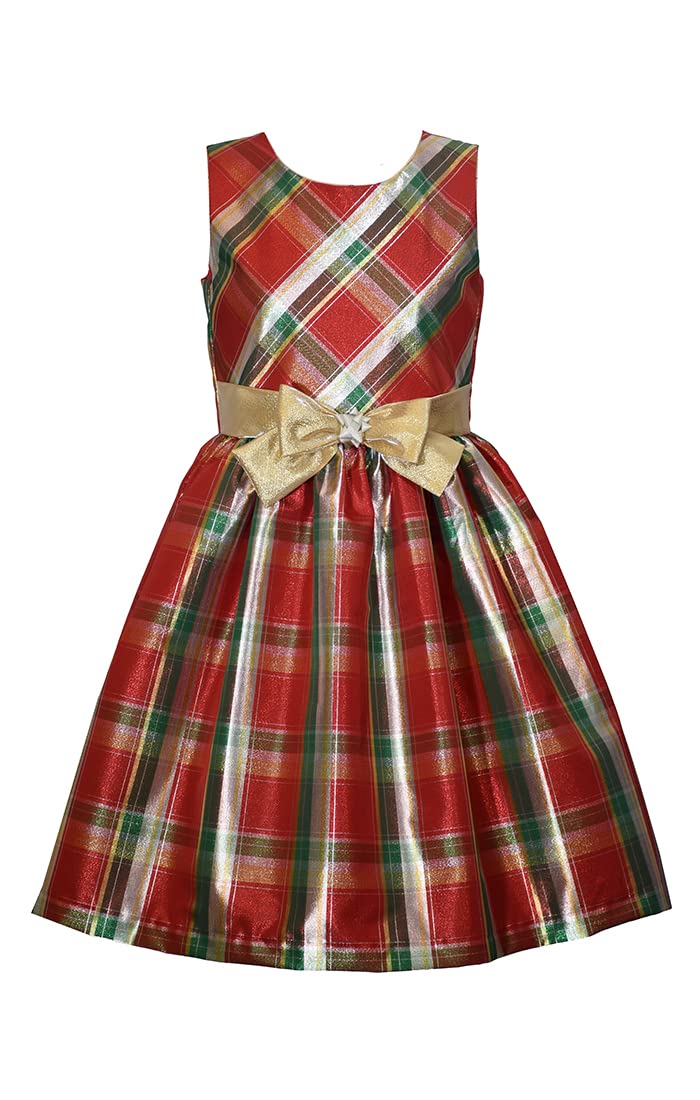 Bonnie Jean Vestido de Navidad con cárdigan rojo para bebés, niñas pequeñas y grandes