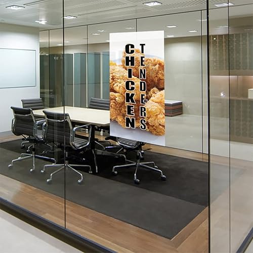 Miniatura 3 de Door Decals Vertical Vinyl Stickers Multiple Sizes Chicken Tenders Food and Drink Industrial Vinyl Luggage & Bumper Stickers for Cars Restaurant and