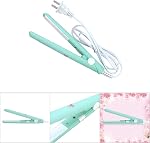 Mini Curling Iron, 2 in 1 Hair Straightener Ceramic Flat Iron Tourmaline Plate Hair Straightener Curler Beauty Heating Curler Professional Hair Styling Tool (#2)