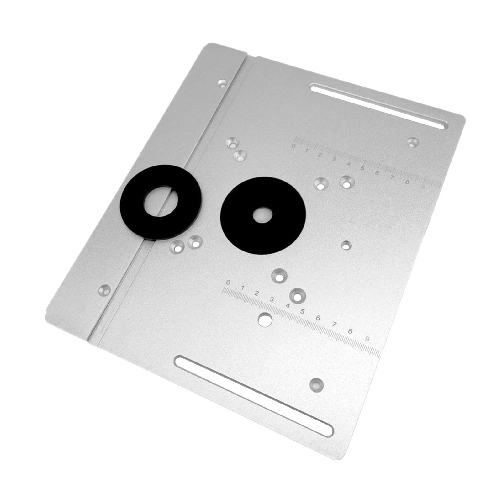 Placa de Inserción de Aleación de Aluminio de Alta Dureza 2 en 1 Tablero Abatible de Mesa de Enrutador para Fresadora de Banco de Carpintería Máquina Cortadora para Enrutador