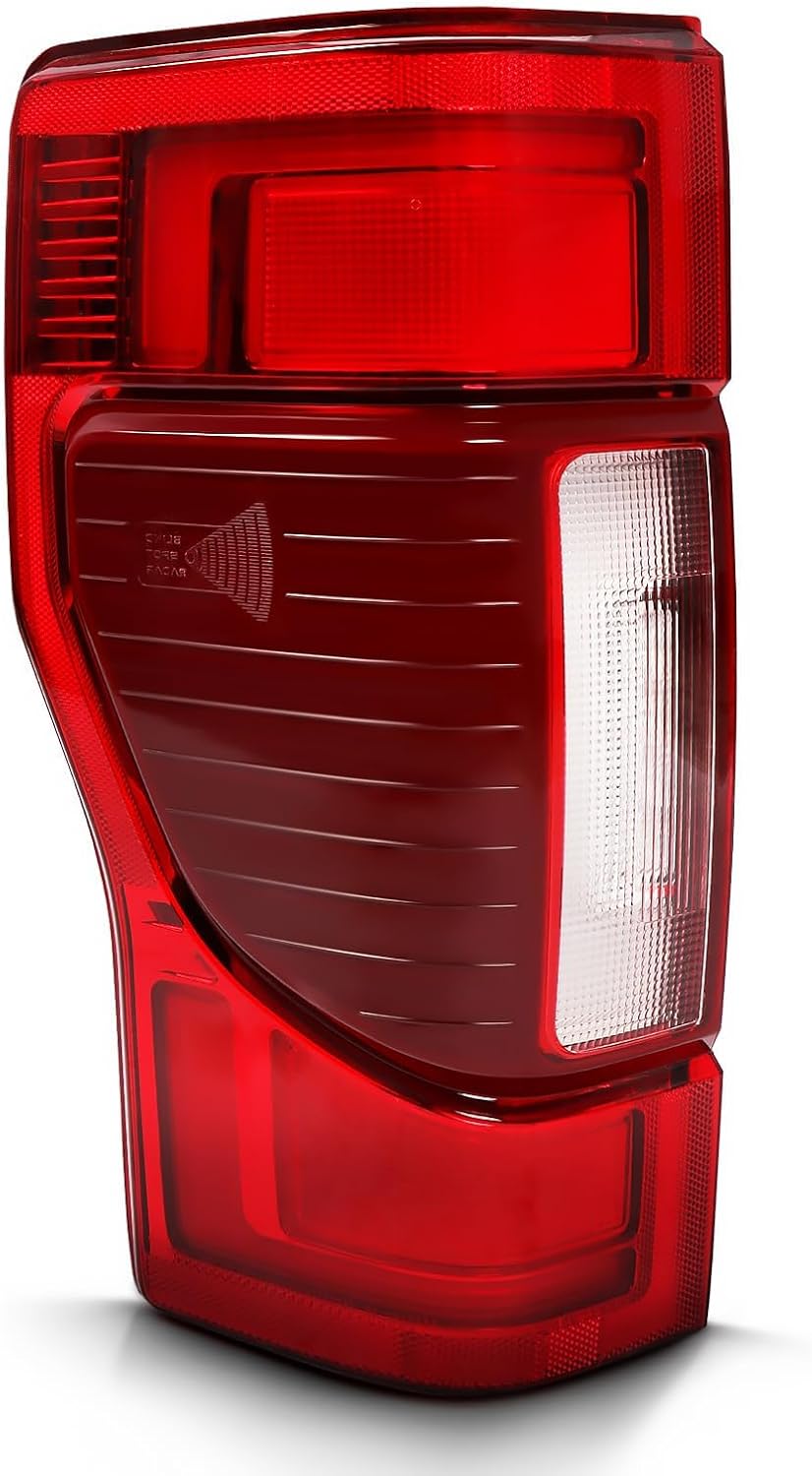 tail light assembly w/blind spot compatible with 2020 2021 2022 (f series) 250 350 super duty rear lamp taillight left side lc3z13405e fo2800282 (module not included) (left)