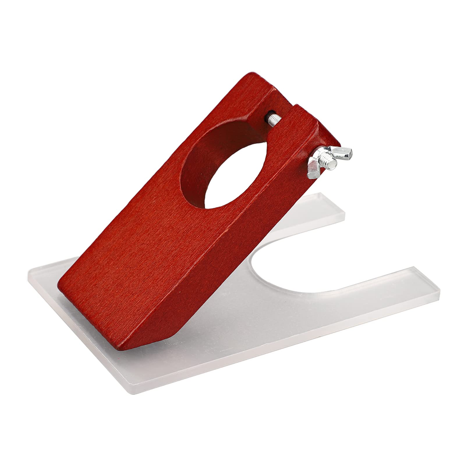 ZAWELIYO Carpet Trimmer Shearing Guide, Wood Shearing Guide, Acrylic Shearing Guide Stable Space Saving Stand Base with Screws Spacers for Home Office Hotel Use