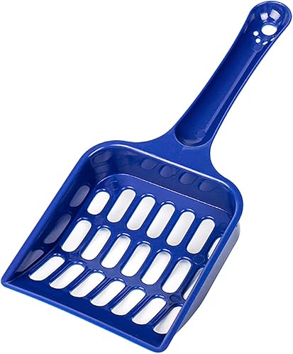 Miniatura 10 de shlutesoy Cuchara de arena para gatos, bandeja con asa, compacta, color sólido, tamiz de arena para gatos, tamaño único