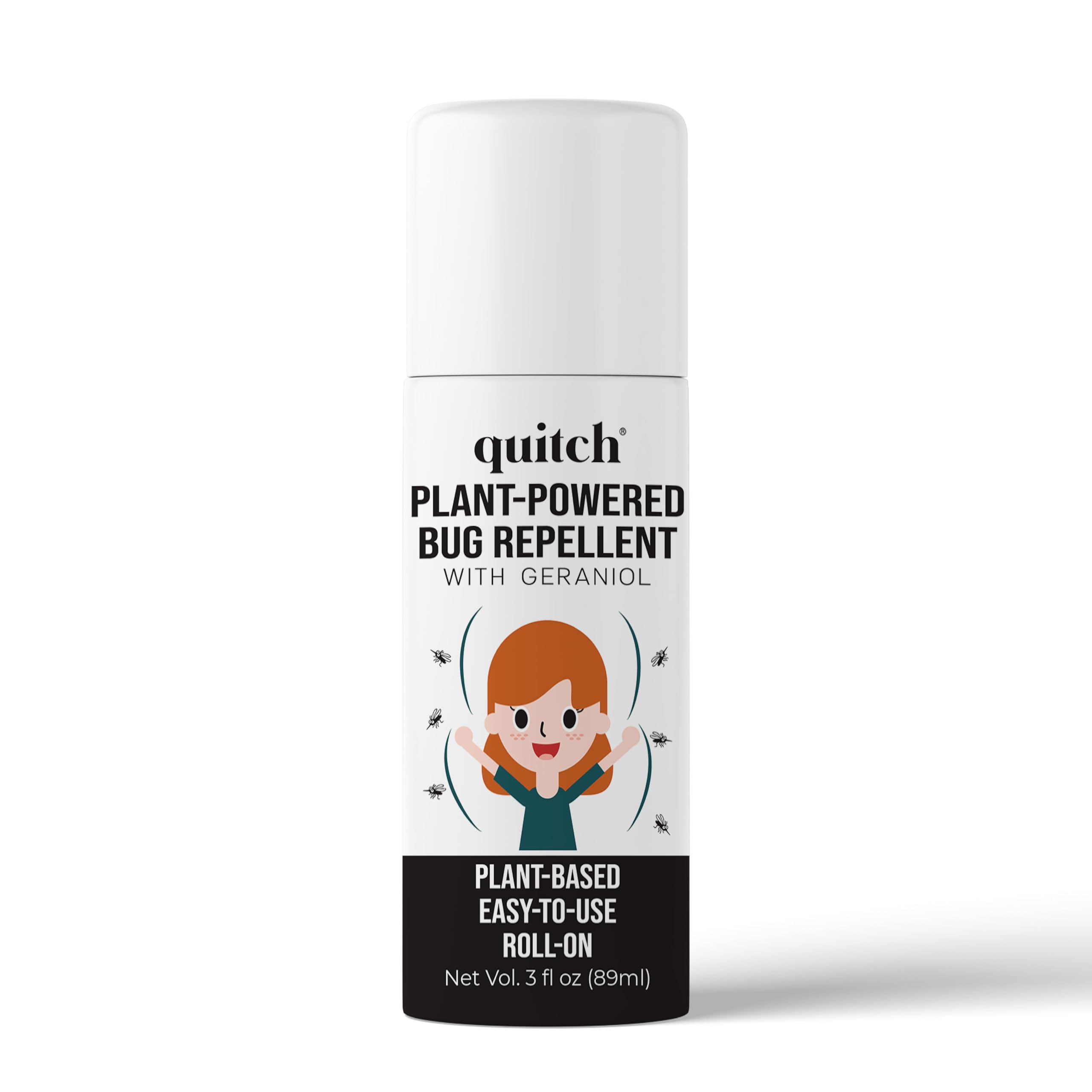 Quitch Mosquito Bug Repellent Roll On, Bug Spray for Kids Insect Repellent Travel Size, DEET-Free Vacation Essentials Travel Bug Spray, Natural Bug Repellent Wipes Alternative for People, Citronella