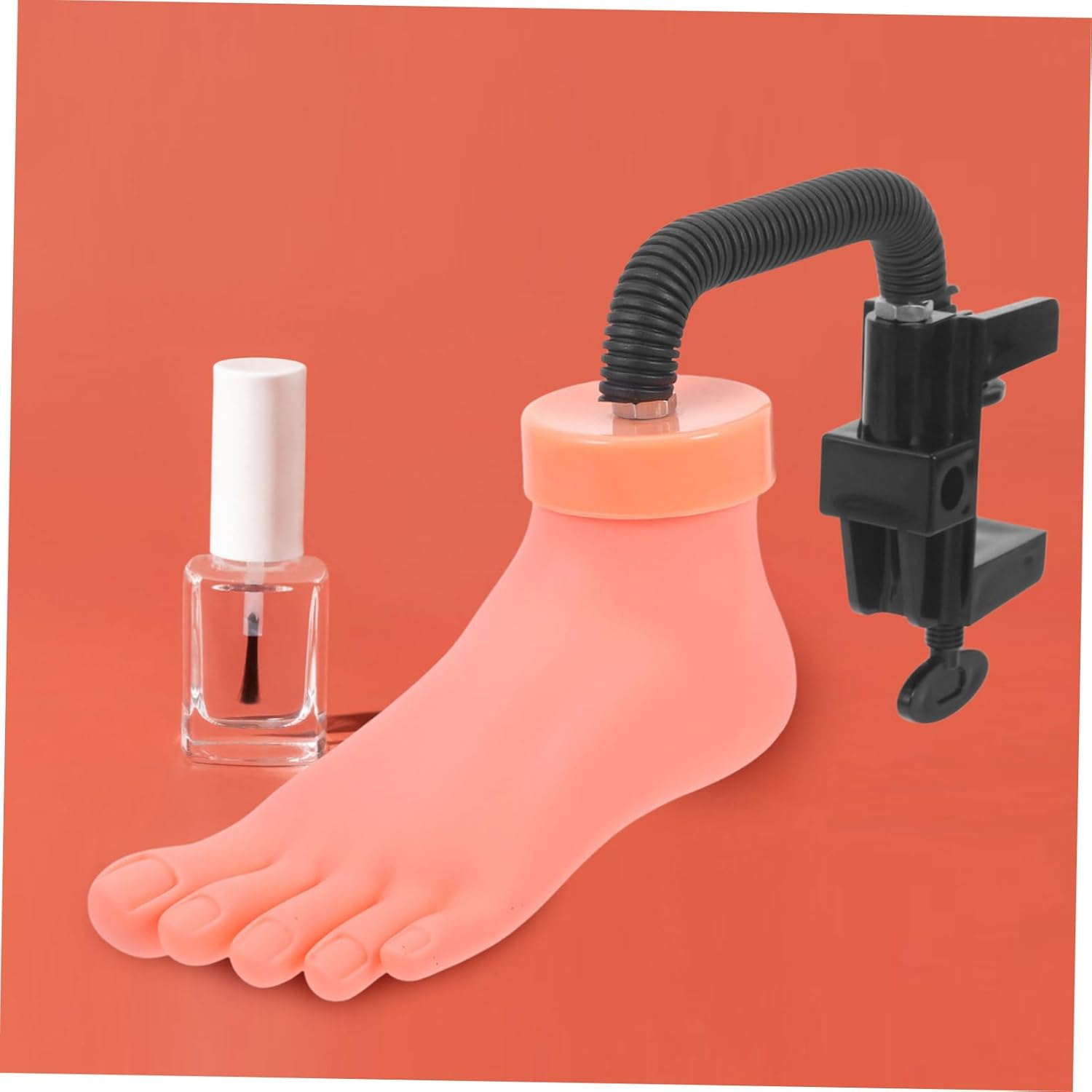 Nail Art Practice Foot Model Lightweight Flexible Manicure Training Tool for Nail Beauty Skills Development for Ladies for Applying and Polish