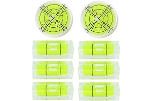 BETOOLL 8 PCS Premium Mini Drill Level Attachment Magnetic Measuring Bubble Spirit Level