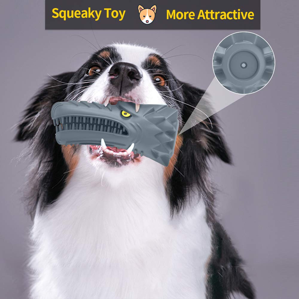 N/G Un jouet couinant en caoutchouc pour nettoyer les dents est adapté aux chiens de grande et moyenne taille avec une mastication forte