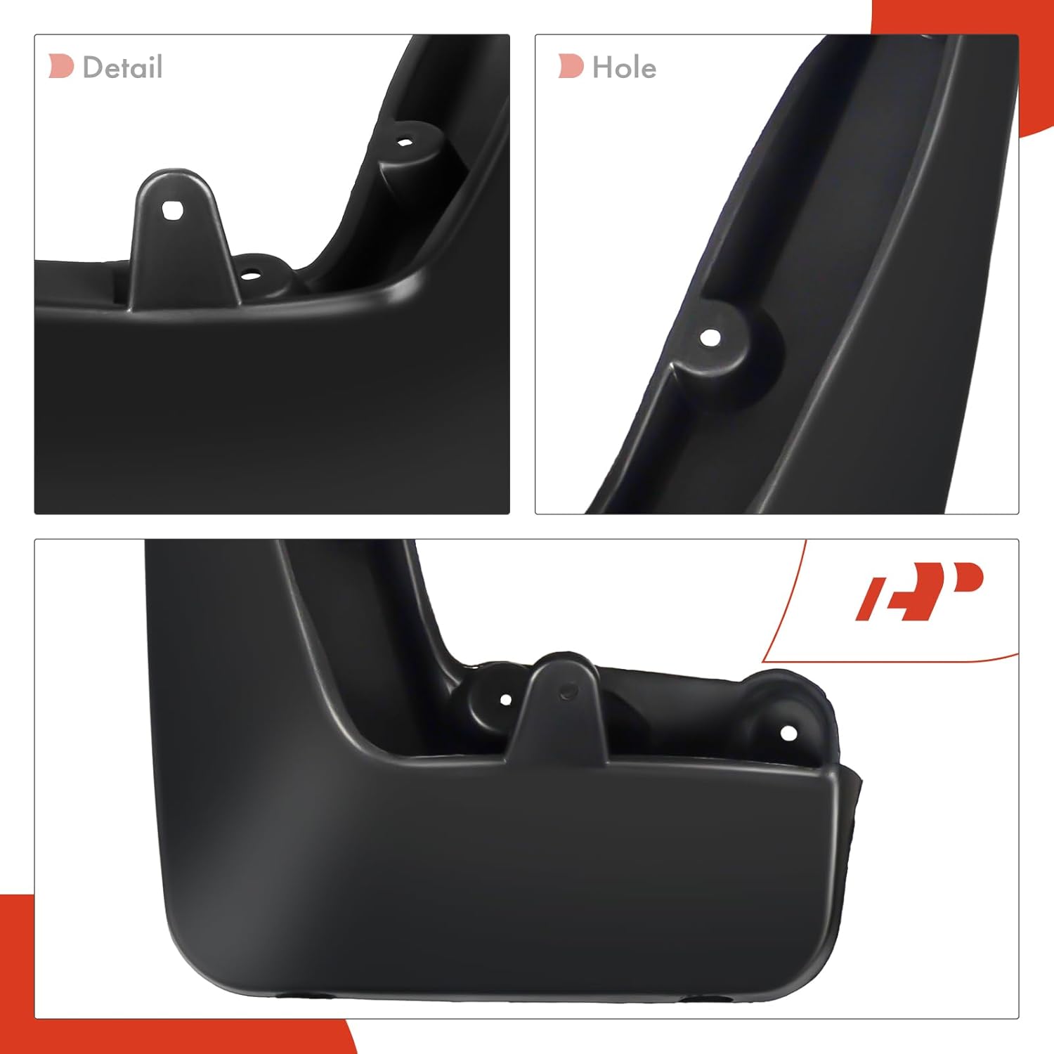 A-Premium Mud Flaps Compatible with BMW E84 Series X1 2010-2015 Sport Utility, No Drilling Required Mud Guards with Hardware Accessories, Set of 4 Front and Rear