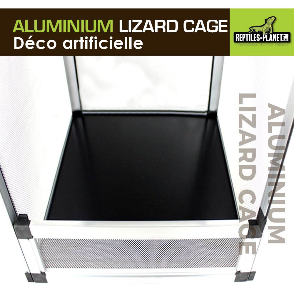 Reptiles Planet - Terrario de Malla de Aluminio, 43 x 43 x 66 cm