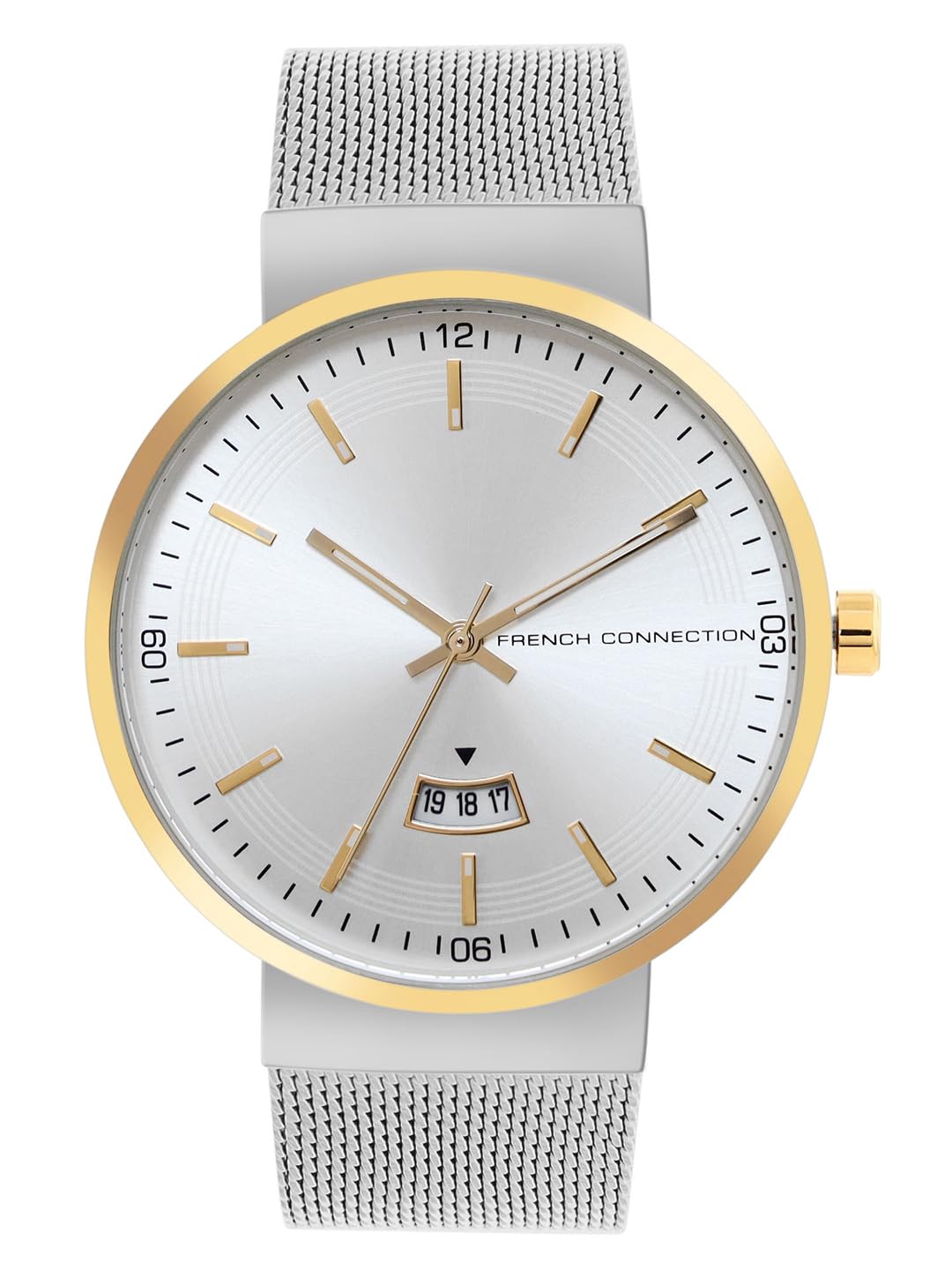 French Connection Spring-Summer 2023 Analog Silver Dial Men's Watch-FCP42SM-G