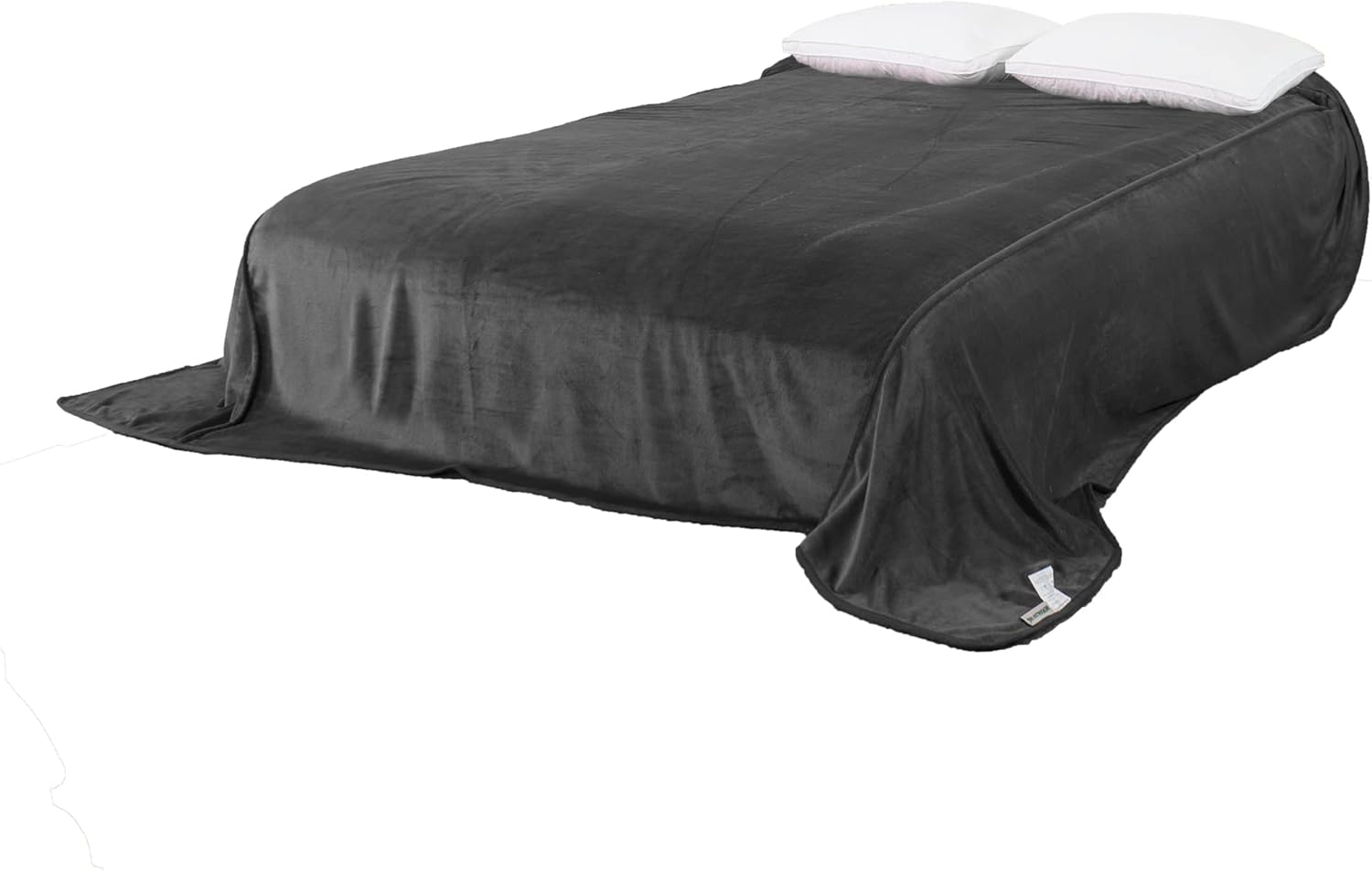 340GSM Flannel Bed Blanket Cozy Microfiber Soft Thermal Fleece Blanket (Dark Blue, Oversized King 144"x144")