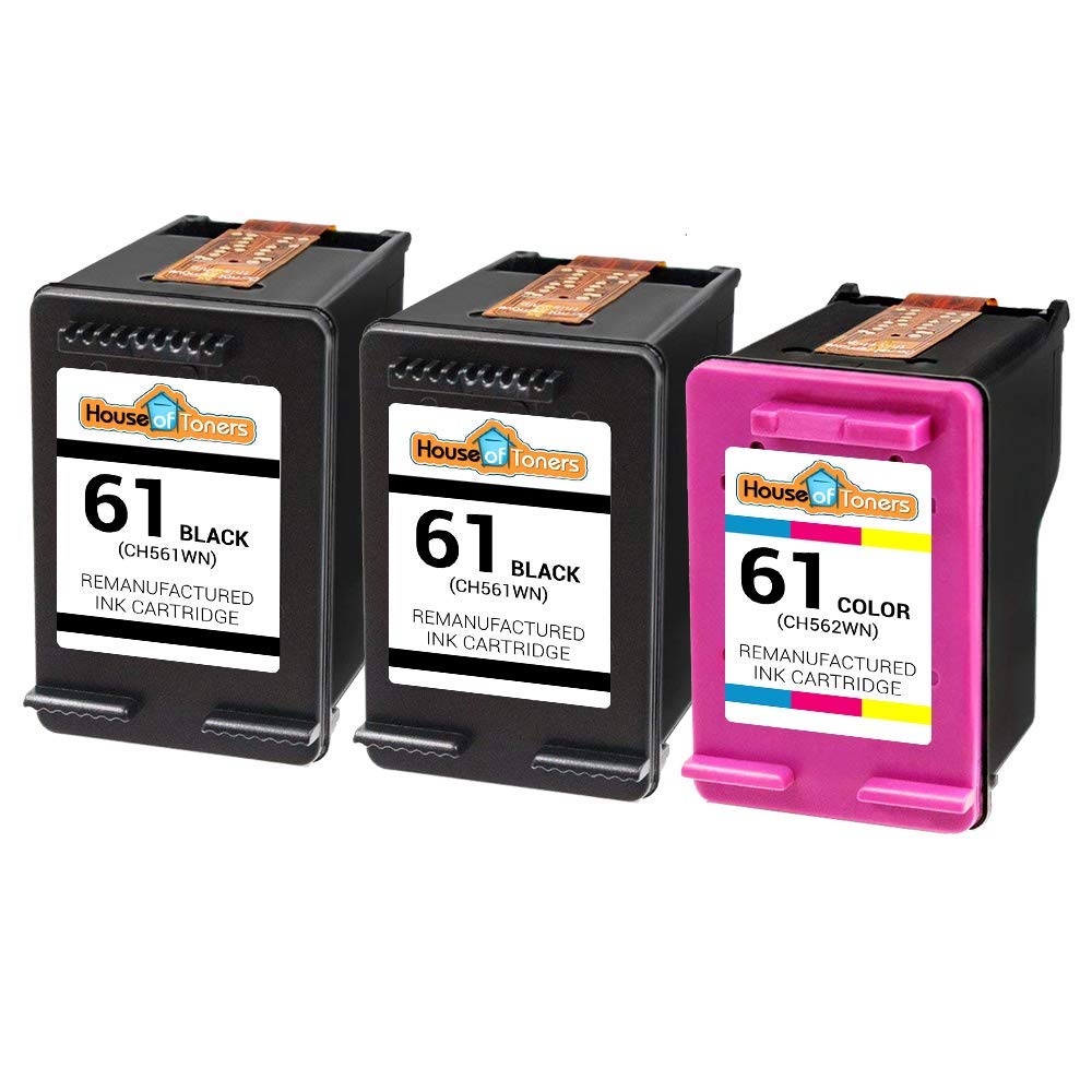 Houseoftoners Remanufactured HP 61XL Color Ink Cartridge - High Yield Replacement For HP Printers