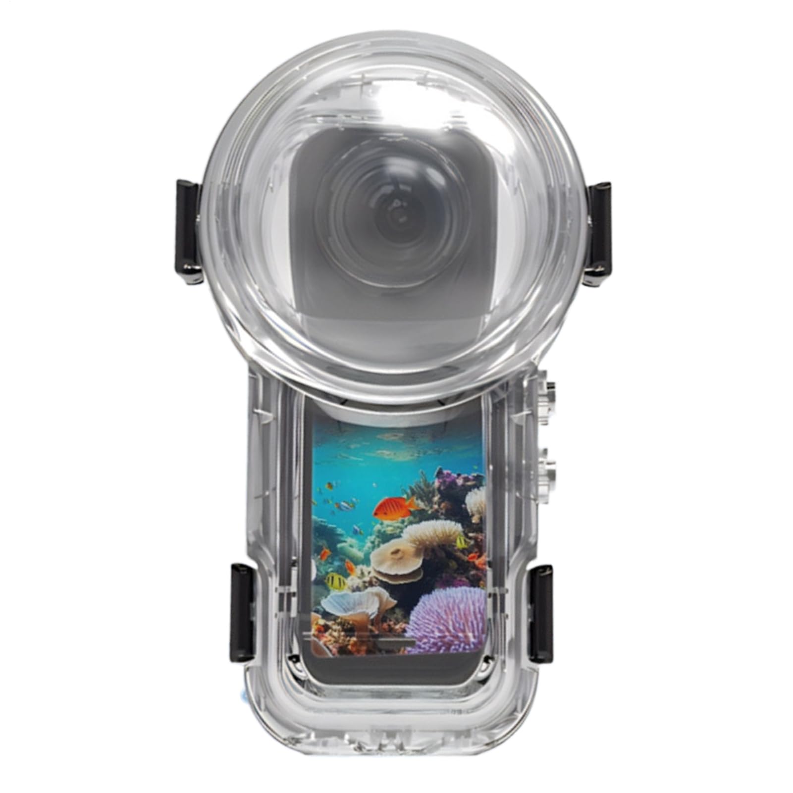 Custodia Subacquea Impermeabile Guscio Protettivo per Fotografia | Involucro Protettivo 60m con Pellicola Antiappannamento per Attività Subacquee Uomini e Donne