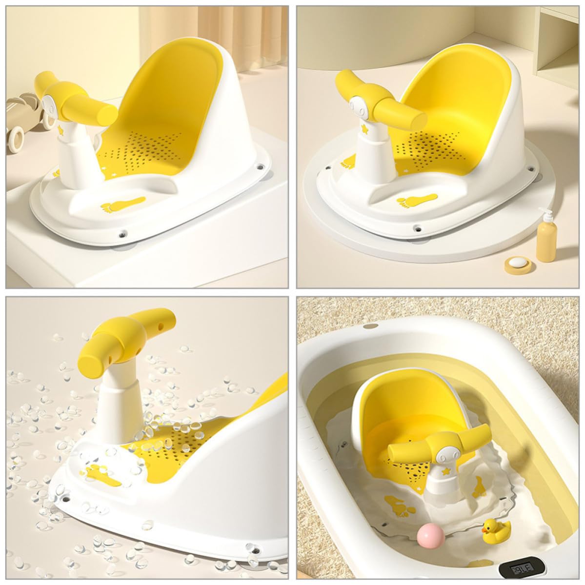 Mipcase Asiento el Plástico para de Baño Antideslizante Niño del Sentarse Diseño Seguro