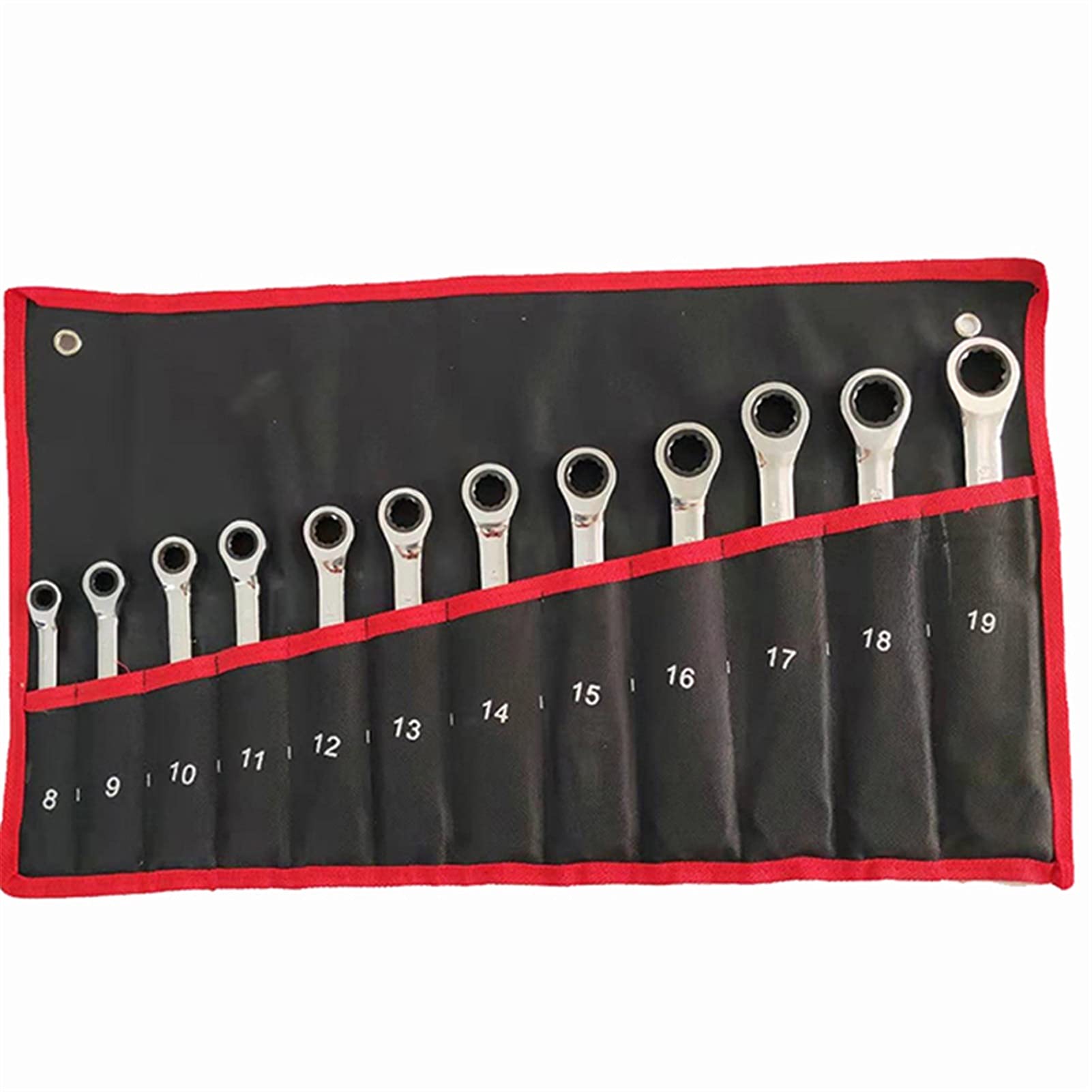 Llave de trinquete, juego de llaves de trinquete Juego de llaves de trinquete duradero Juego de llaves de trinquete de flor de ciruelo Llave de combinación abierta Llave de trinquete doble rápida bi