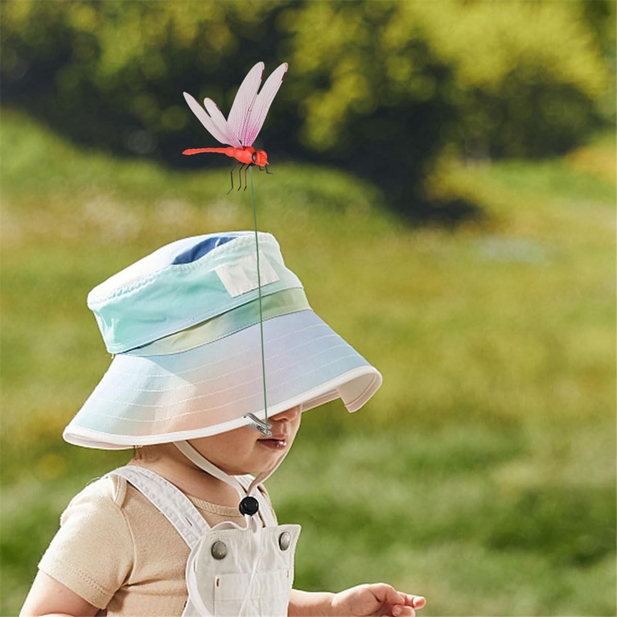 Outdoor Fake Dragonfly Rod Clip,3D Artificial Dragonfly Hat Clips,Outdoor Garden Decor (16pcs) - Image 6