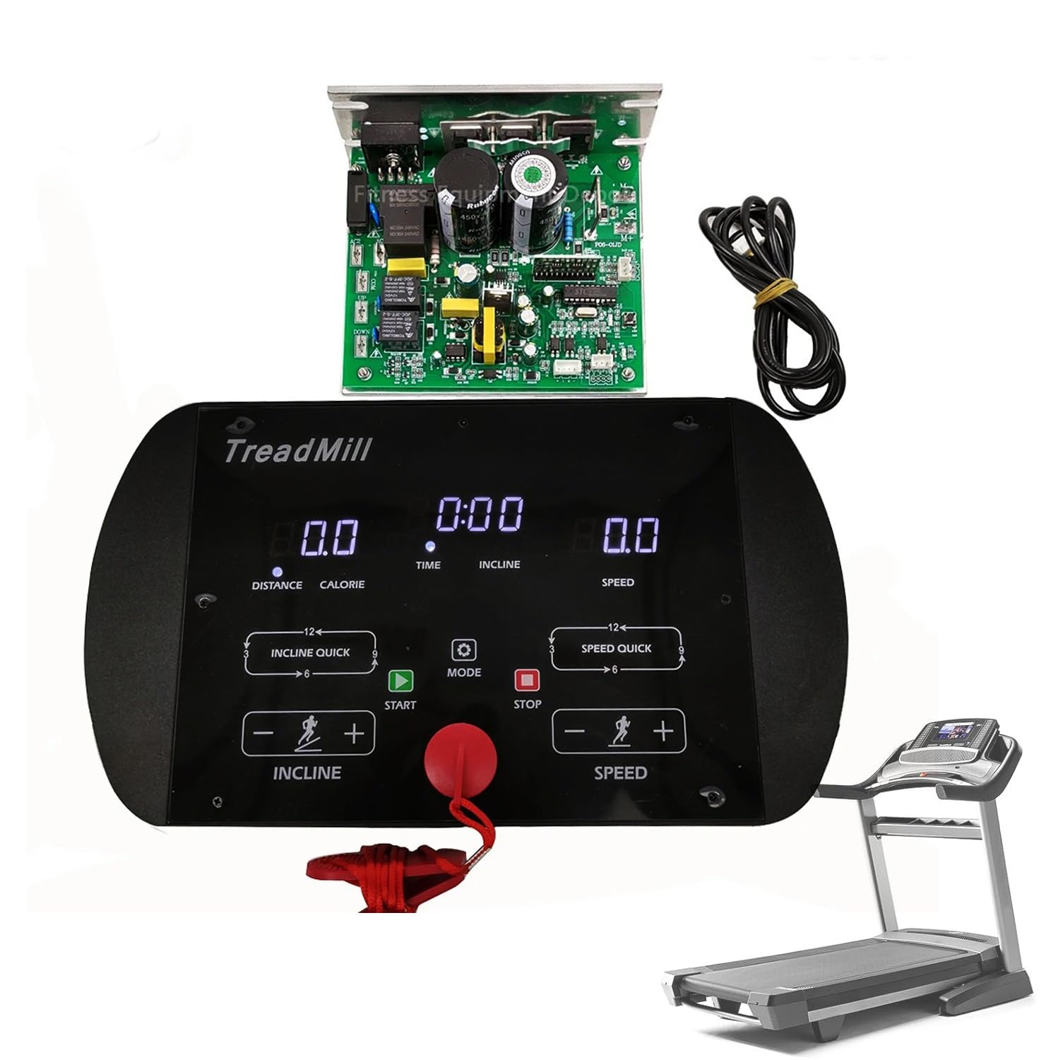 Scheda di Circuito Controller Universale for Tapis roulant 1-2,0 HP 1-4,0 HP Motore CC 90 V-260 V Display Console Tapis roulant