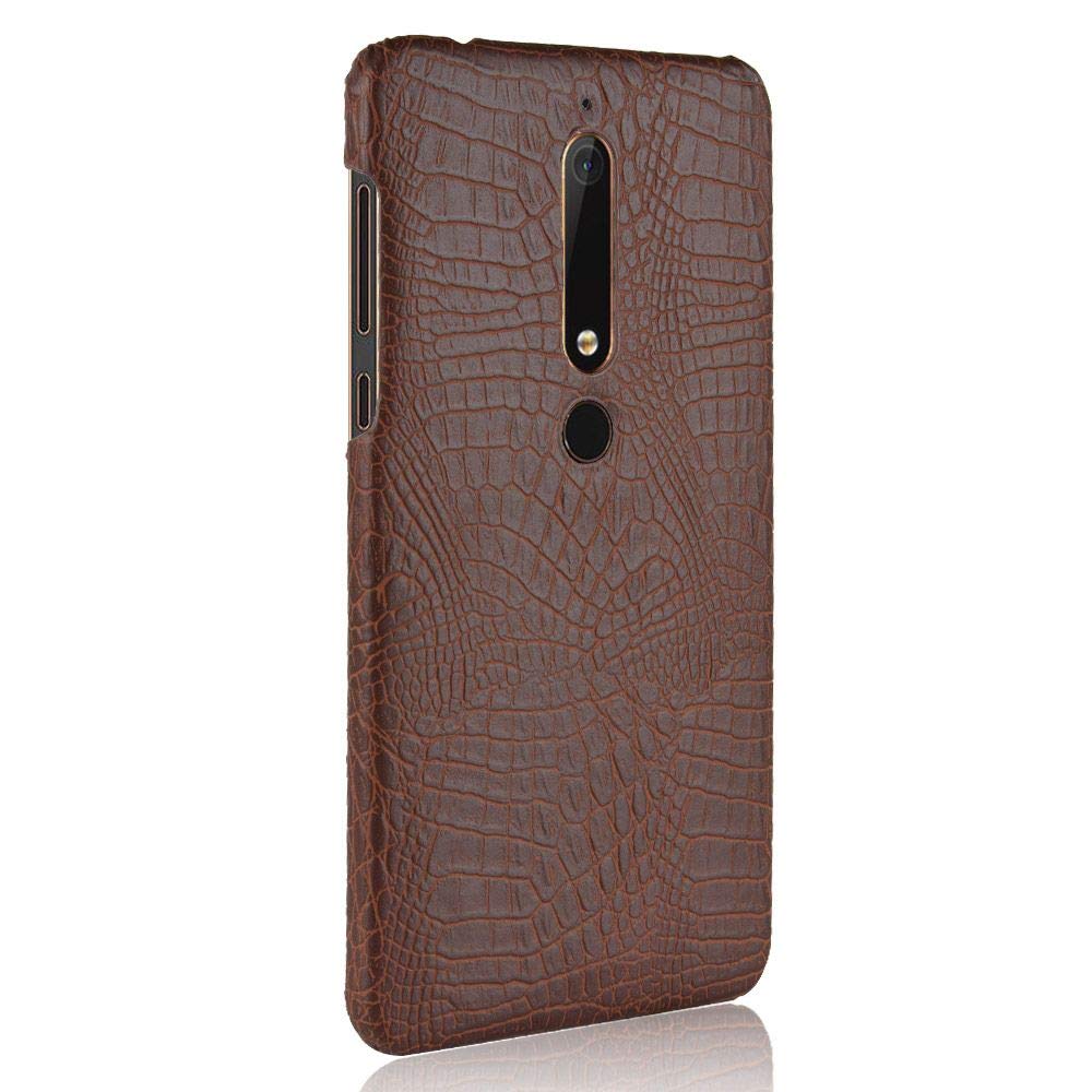 NOKIA 6 2018 Case cellphone case Rugged Shield 360° protect your phone Crocodile pattern shell Cover Case for NOKIA 6 2018