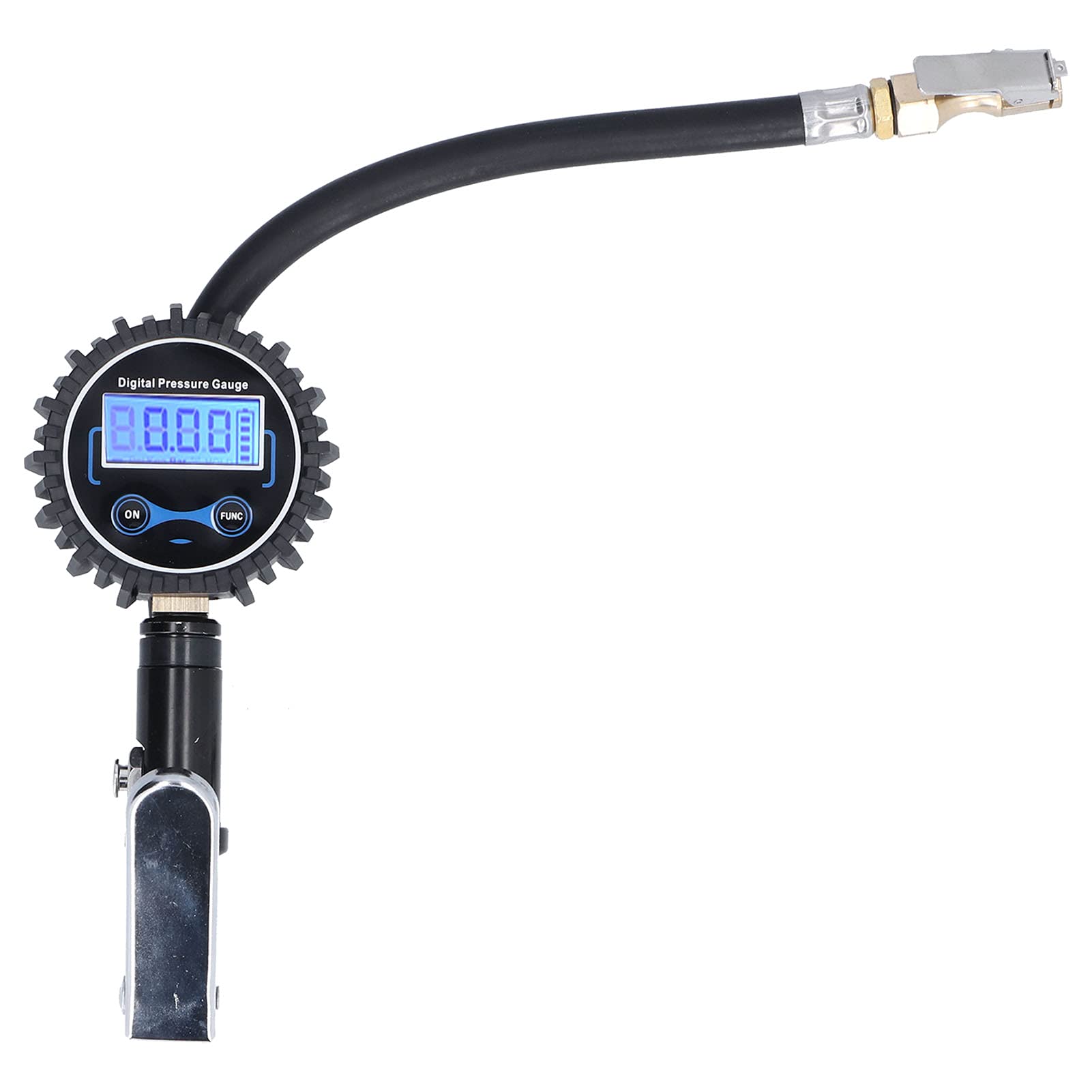 Manometro digitale per gonfiaggio pneumatici 300PSI Display LCD Misuratore di pressione 'aria con 4 unità PSI BAR KG CM2 KPA per auto, furgone, moto, bici, spegnimento aut
