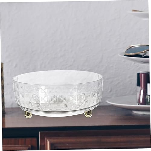 Miniatura 7 de Cabilock Organizador de maquillaje de plástico giratorio de 360 grados, organizador de cosméticos de perfume redondo Lazy Susan, bandeja de perfume